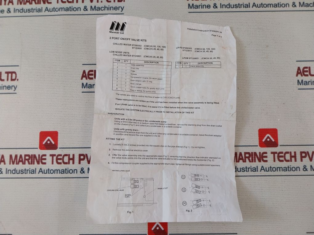 Honeywell V5832A-4008 2 Port On/Off Valve Kit