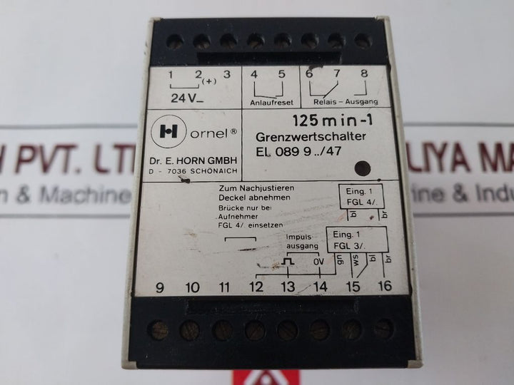 Dr.E. Horn El 089 9…/47 Limit Switch