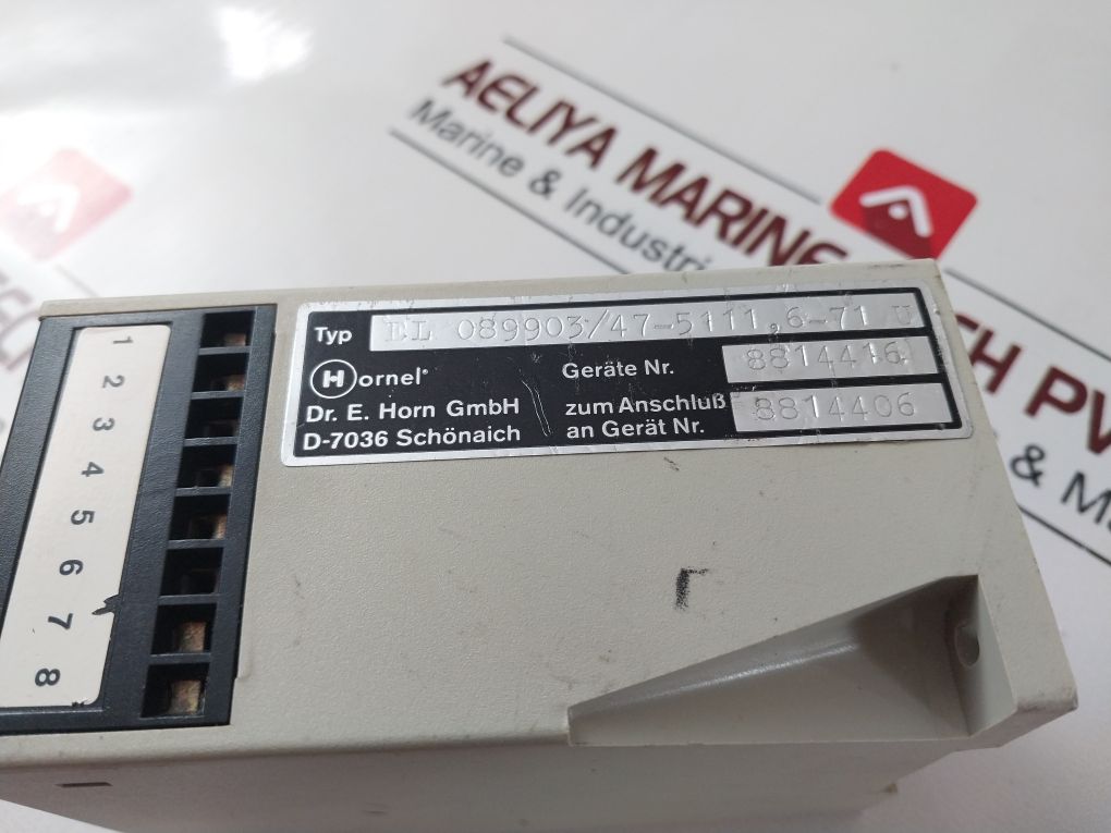 Dr.E. Horn El 089 9…/47 Limit Switch