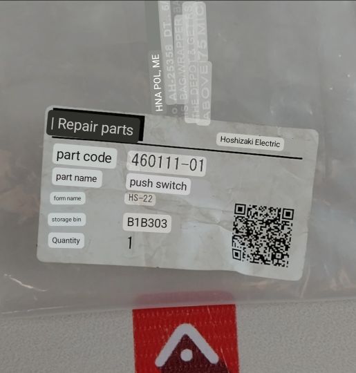 Hoshizaki 460111-01 Push Switch