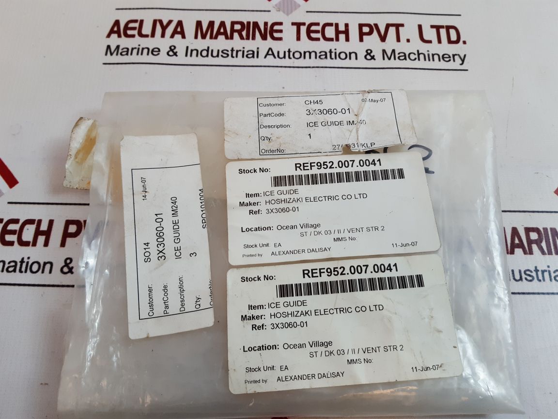 Set Of 11X Hoshizaki Electric 3X3060-01 Ice Guide