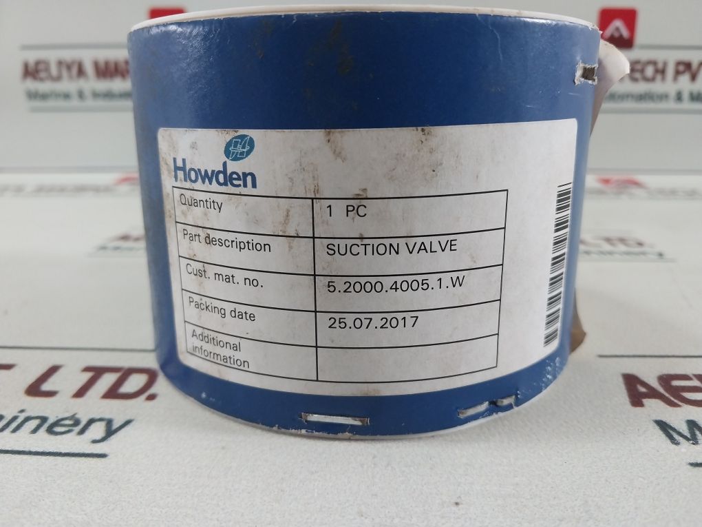Howden 5.2000.4005.1.W Suction Control Valve