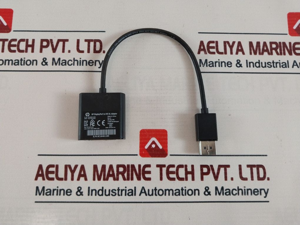 Lot Of 2X Hp 752660-001 Displayport To Dvi Sl Adapter Cable
