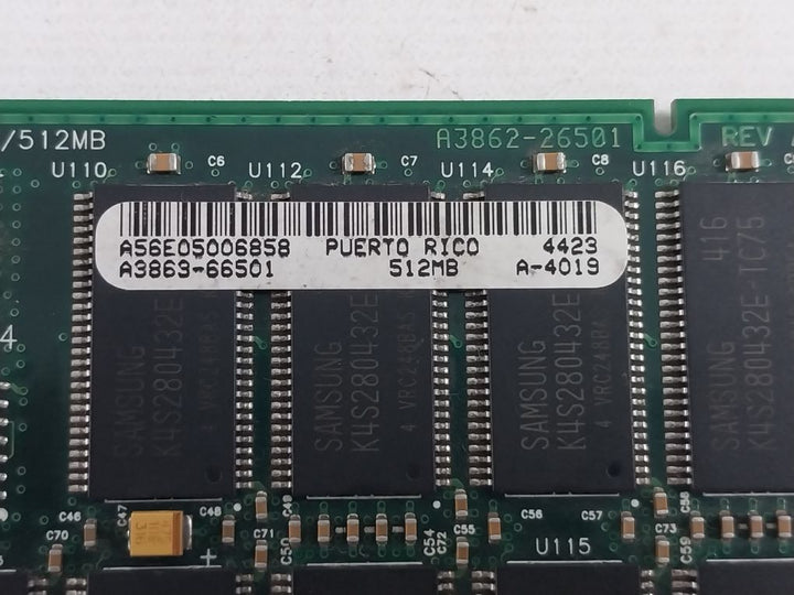 Hp A3863-66501 Memory Module A3862-26501