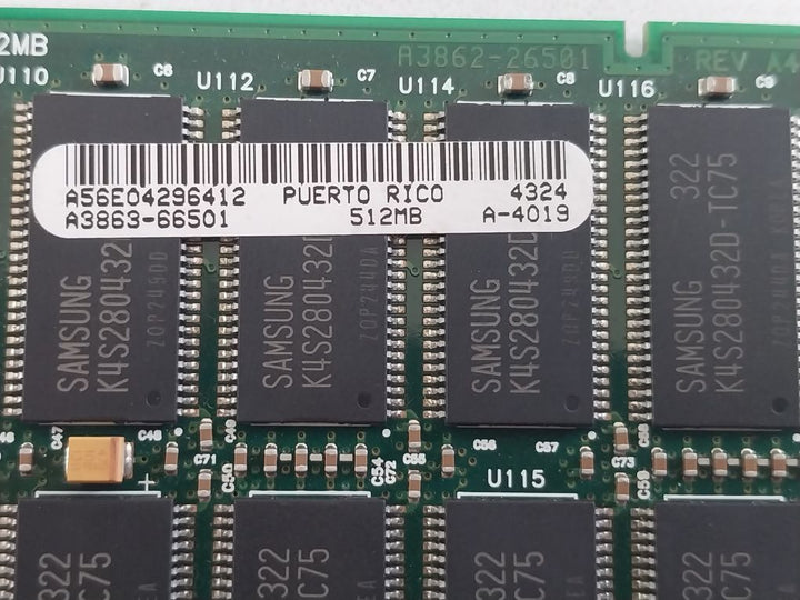 Hp A3863-66501 Memory Module A3862-26501
