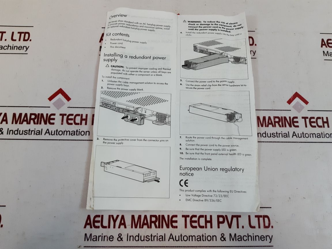 Hp Atsn-7000956-y000 Redundant Hot-plug Power Supply