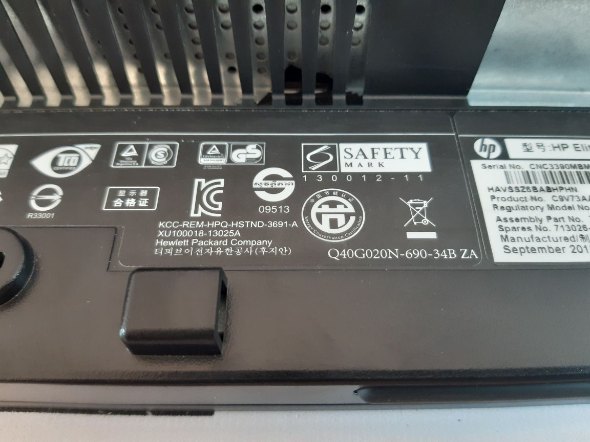 Hp Elitedisplay E201 50,8Cm(20”) Lcd Monitor Hstnd-3691-a, 713026-001