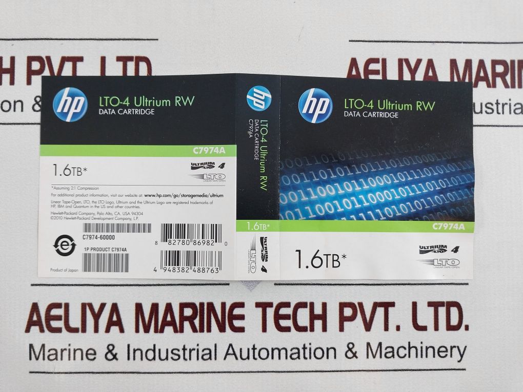 Lot Of 4X Hp Lto-4 Ultrium 1.6Tb Rw Data Cartridge C7974A