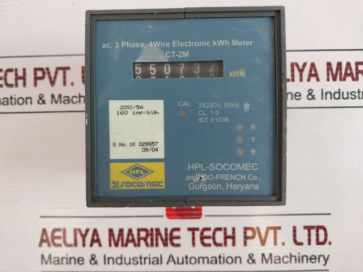 Hpl-socomec Ct-2M Electronic Kwh Meter