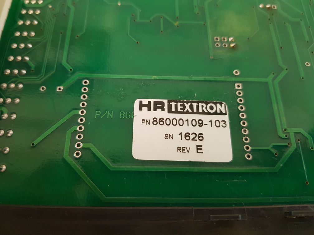 Hr Textron 86000109-103 Rev E Pcb Card With Murr Elektronik 63010