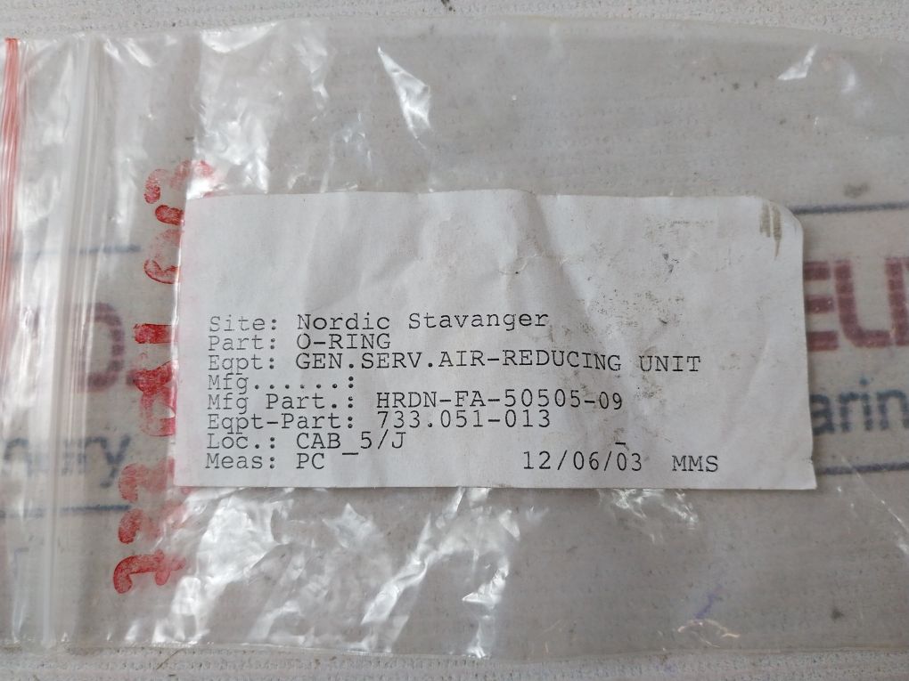 Hrdn-fa-50505-09 O-ring Air-reducing Unit