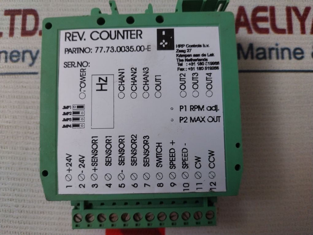 Hrp Controls/Phoenix Contact 77.73.0035.00-e Rev. Counter