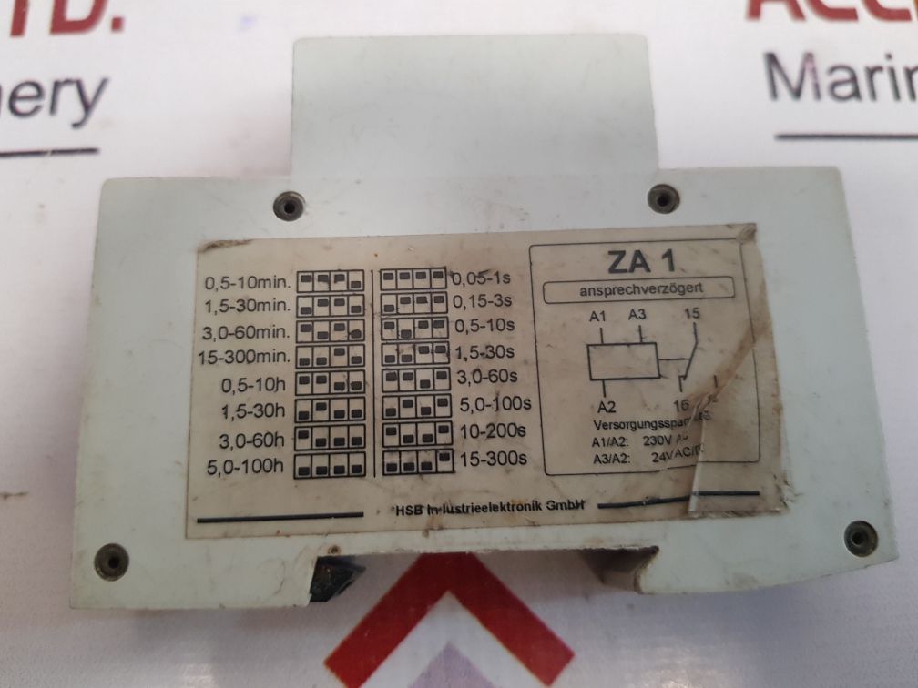 Hsb Industrieelektronik Za 1 Time Relay