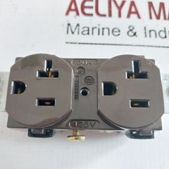 Lot Of 10X Hubbell Cr20 Brown Duplex Receptacle