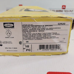 Lot Of 10X Hubbell Cr20 Brown Duplex Receptacle