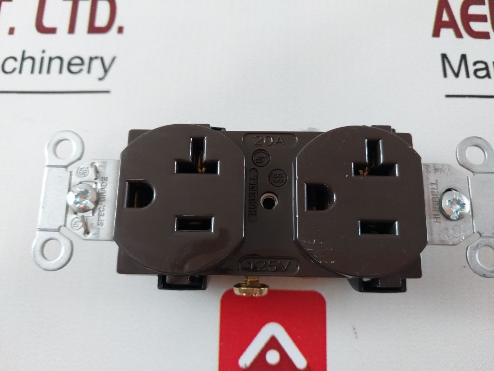 Lot Of 2x Hubbell Duplex Receptacle 20A 125V