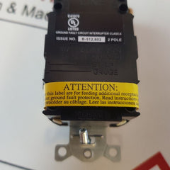 Hubbell Gf15Ila Connector Gfci Receptacle Class A,15A