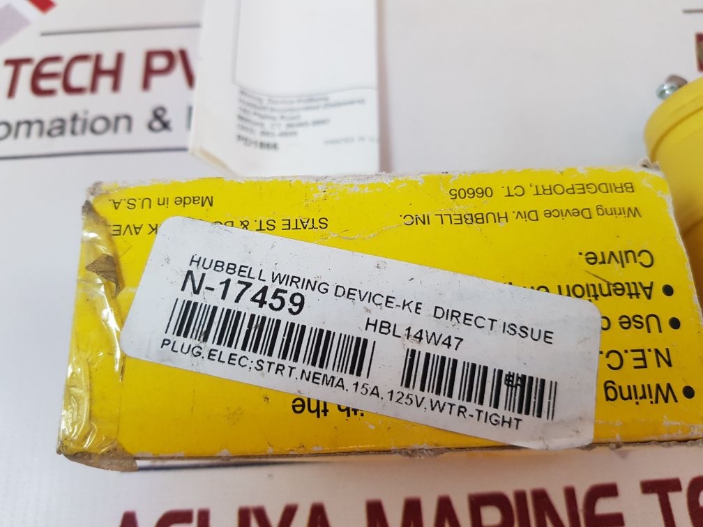 Hubbell Hbl14W47 Straight Blade Plug
