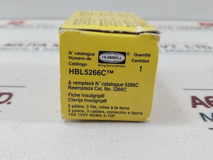 Hubbell Hbl5266C Power Entry Connector/Plug 15A. 125V