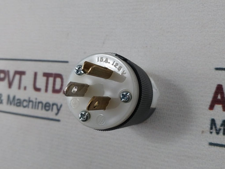 Hubbell Hbl5266C Power Entry Connector/Plug 15A. 125V
