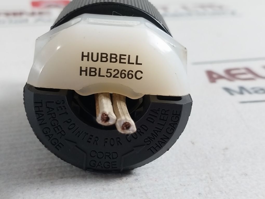 Lot Of 2X Hubbell Hbl5266C Straight Blade Plug 15A 125V