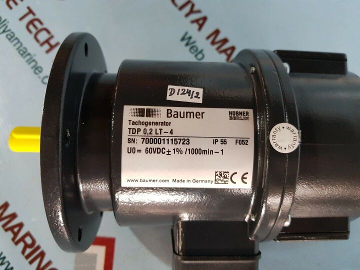 Hubner Berlin Tdp 0,2 Lt-4 Tachogenerator Ip 55 F052