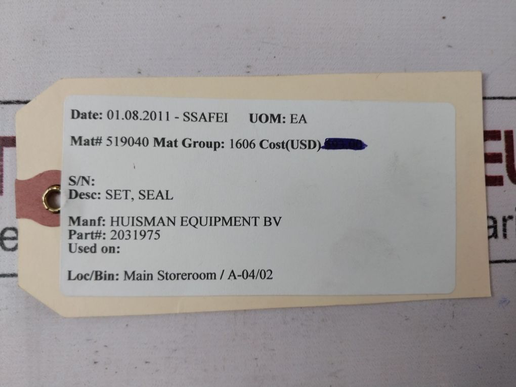 Huisman 2031975 Seal Set