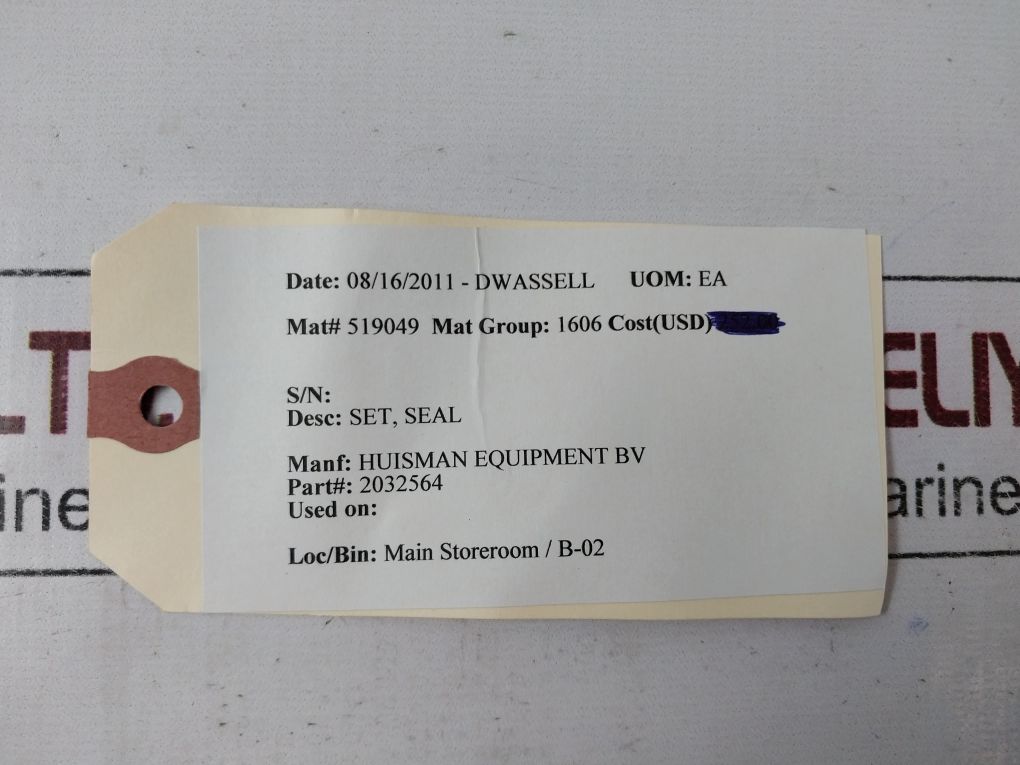 Huisman 2032564 Seal Set Kit