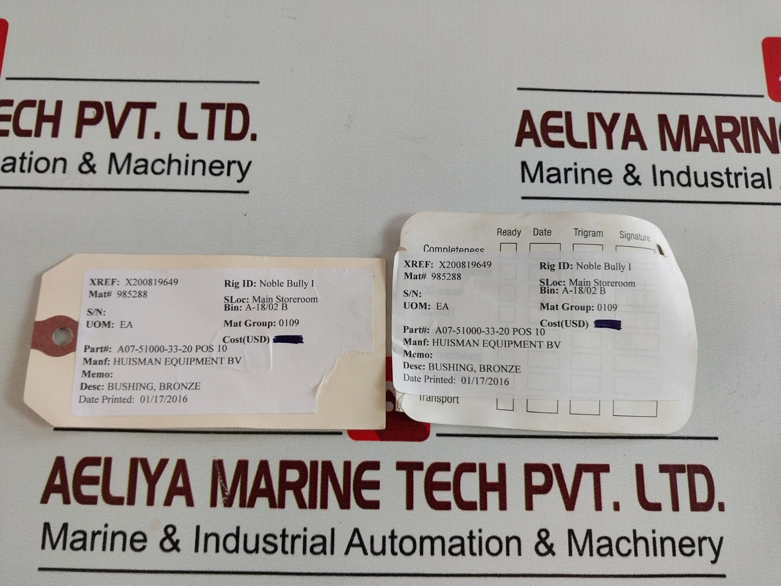 Huisman Equipment A07-51000-33-20 Pos 10 Bronze Bushing