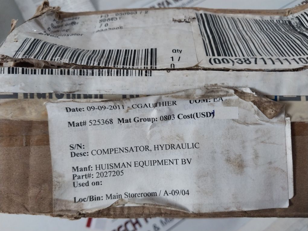 Huisman Dn65 Hydraulic Compensator Din Pn10 65Mm J