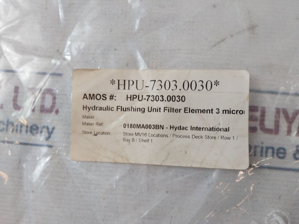 Hydac 0180Ma003Bn Maintenance And Changing Of Filter Element