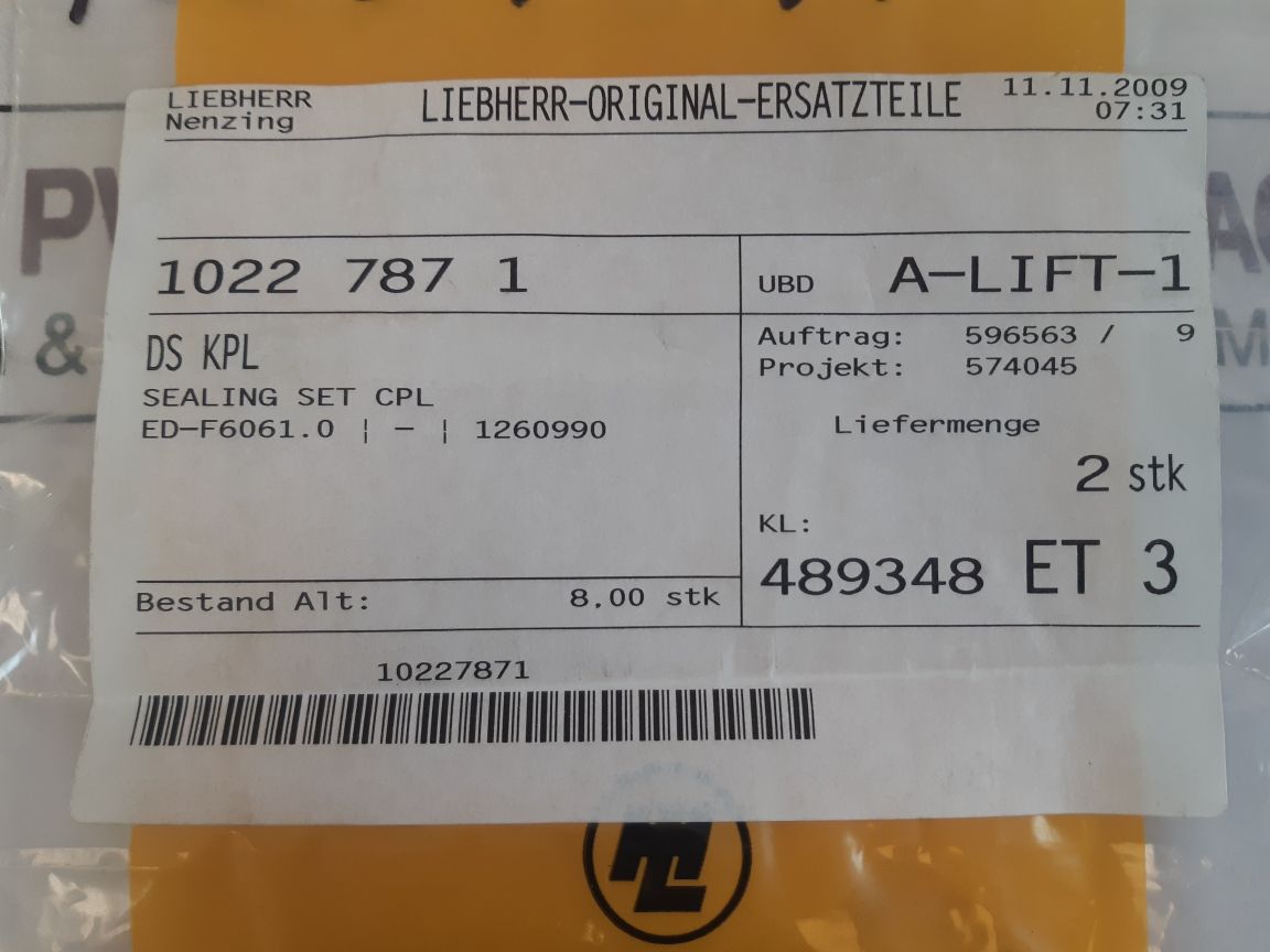 Hydac Df 60 G 1.0 Seal Repair Kit
