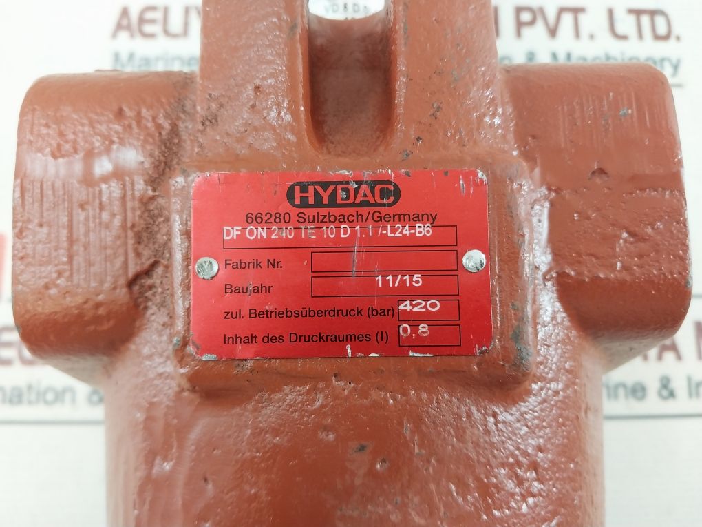 Hydac Dfon 240 Te 10D 1.1/-l24-b6 Pressure Filter
