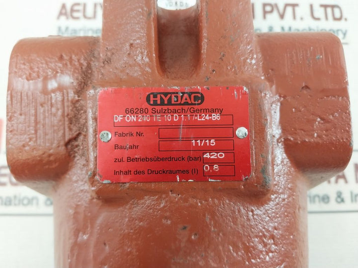 Hydac Dfon 240 Te 10D 1.1/-l24-b6 Pressure Filter