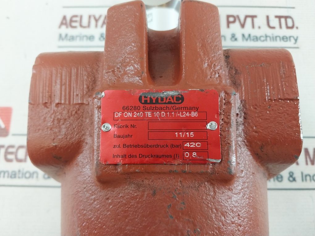 Hydac Dfon 240 Te 10D 1.1/-l24-b6 Pressure Filter