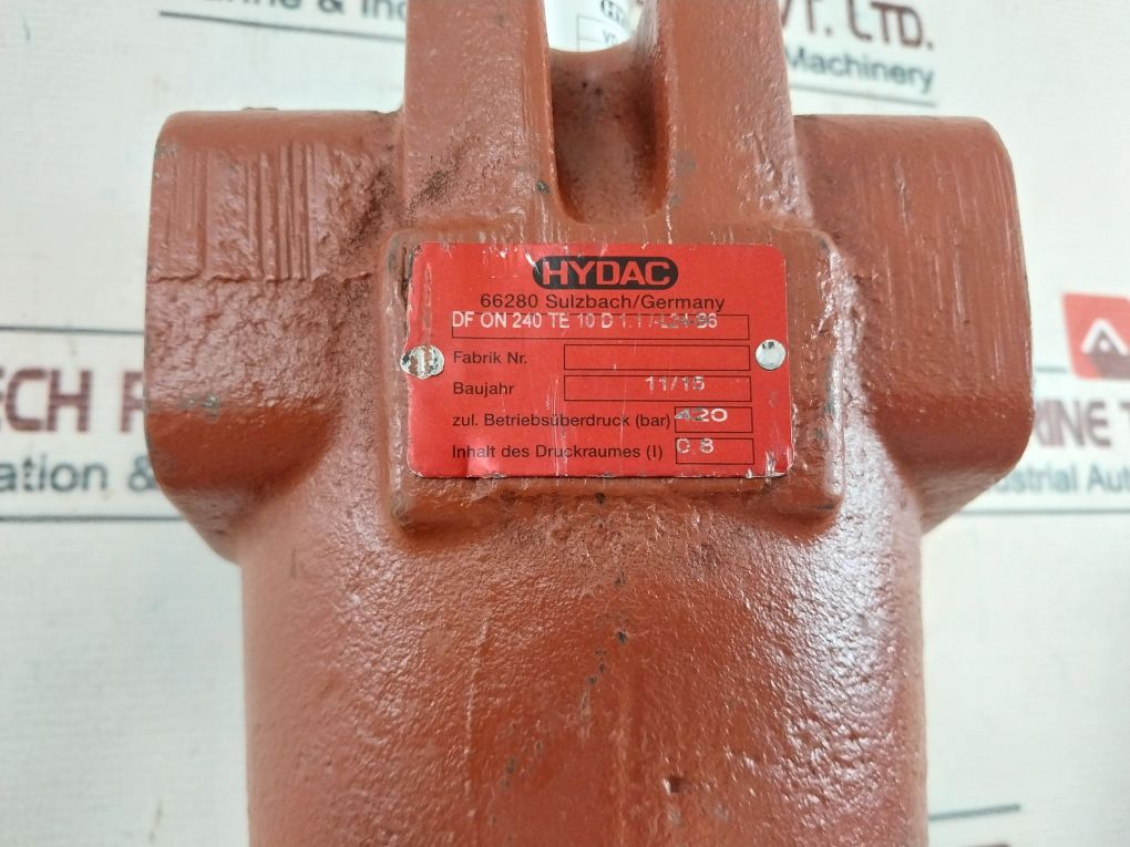 Hydac Dfon 240 Te 10D 1.1/-l24-b6 Pressure Filter 24V Ac/Dc