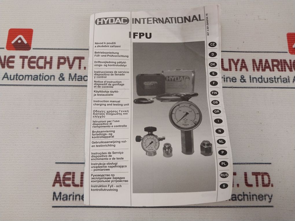 Hydac Fpu-1-400F2 Universal Charging Unit For Accumulators
