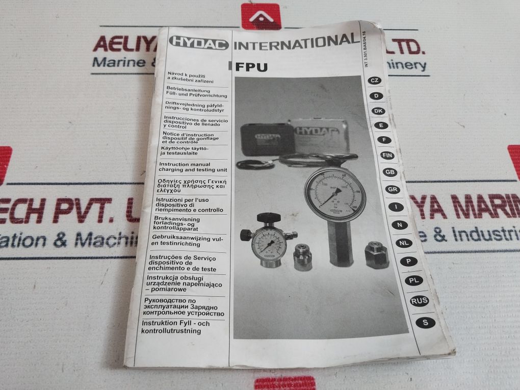 Hydac Fpu Charging And Testing Unit