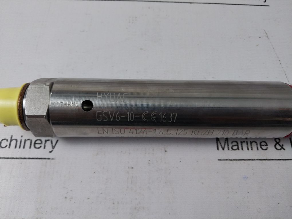 Hydac Gsv6-10-ce1637 Gas Safety Valve 350 Bar