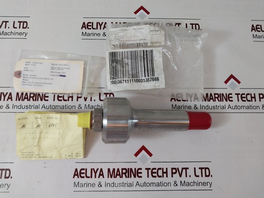 Hydac Gsv6-20-ce-1637 Pressure Relief Valve