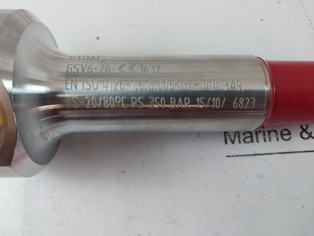 Hydac Gsv6-20-ce1637 Gas Safety Valve