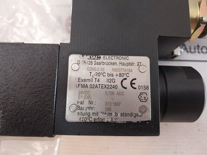 Hydac Gz45-2Xe 3/2 Way Hydraulic Valve 210Bar