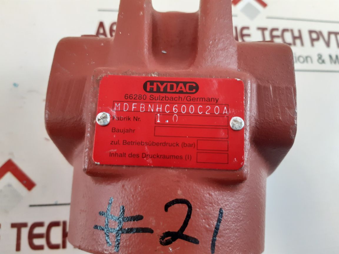 Hydac MdfbnHc60G20A1.0 Hydraulic Filter

