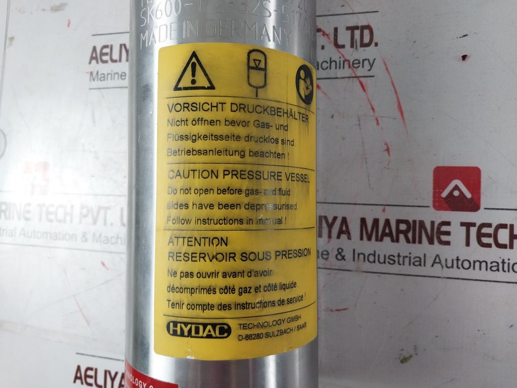 Hydac Sk600-1/2332S-517Acb-v0-08 Piston Accumulator