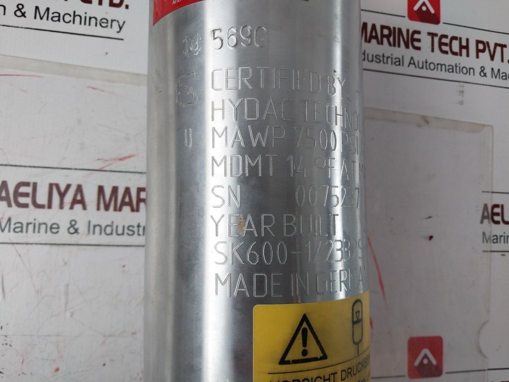 Hydac Sk600-1/2332S-517Acb-v0-08 Piston Accumulator