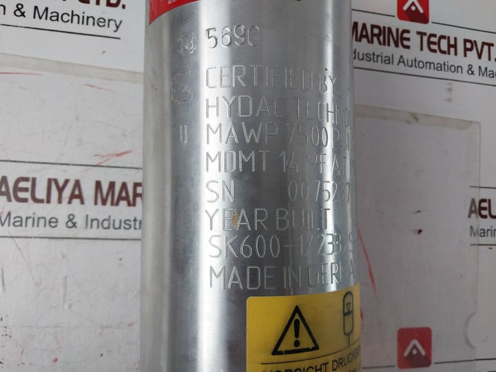 Hydac Sk600-1/2332S-517Acb-v0-08 Piston Accumulator