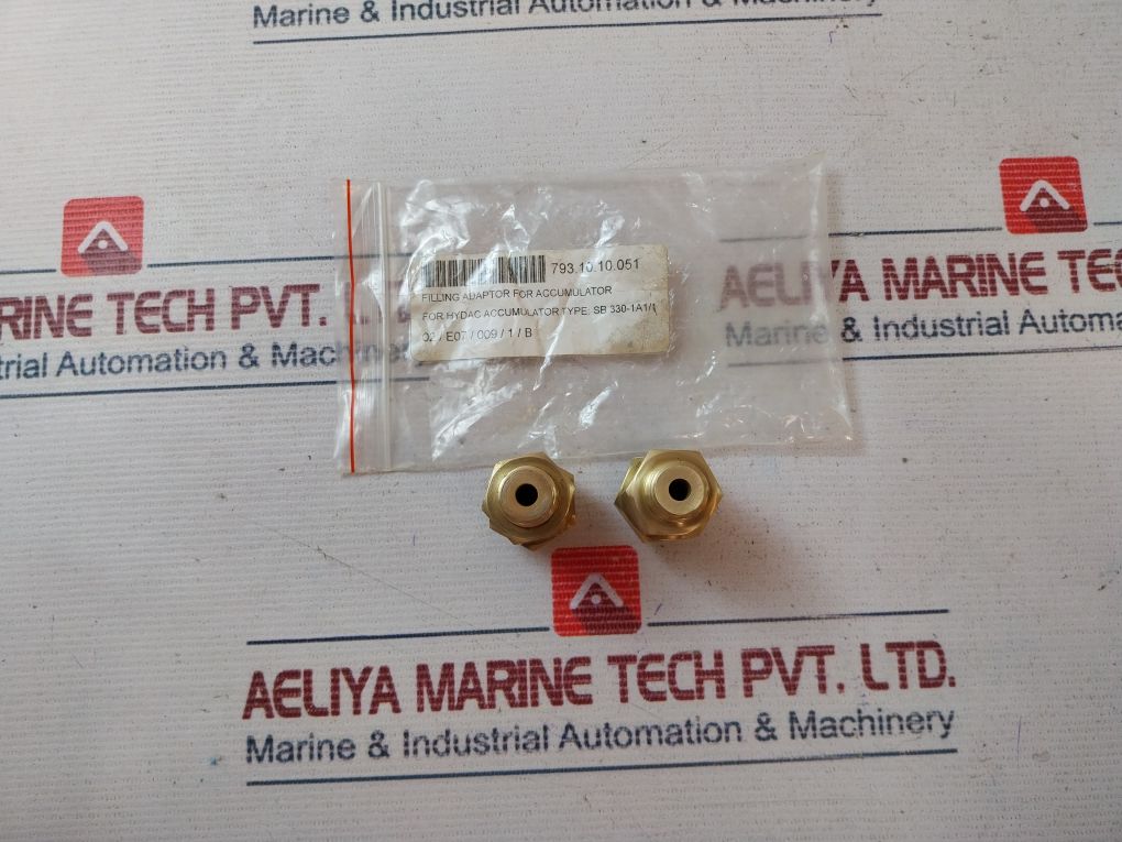 Hydac Sb 330-1A1/1 Filling Adaptor For Accumulator