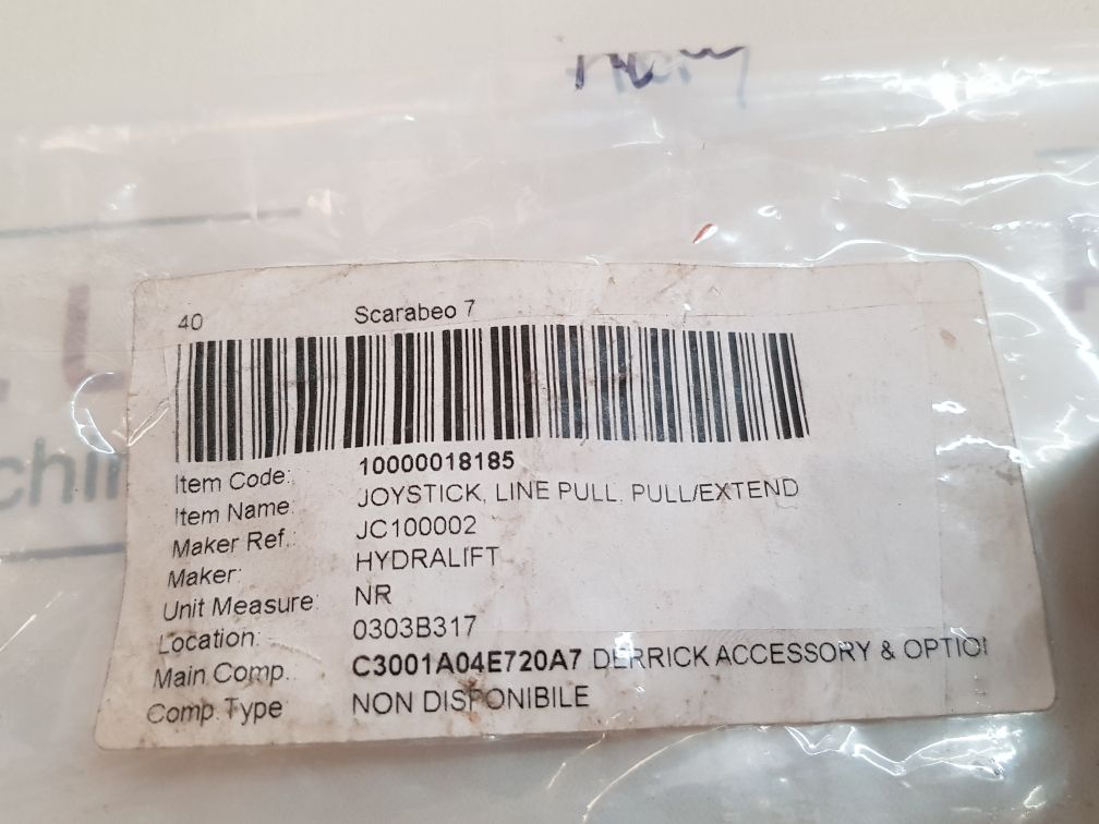 Hydralift jc100002 joystick line pull pull/extend