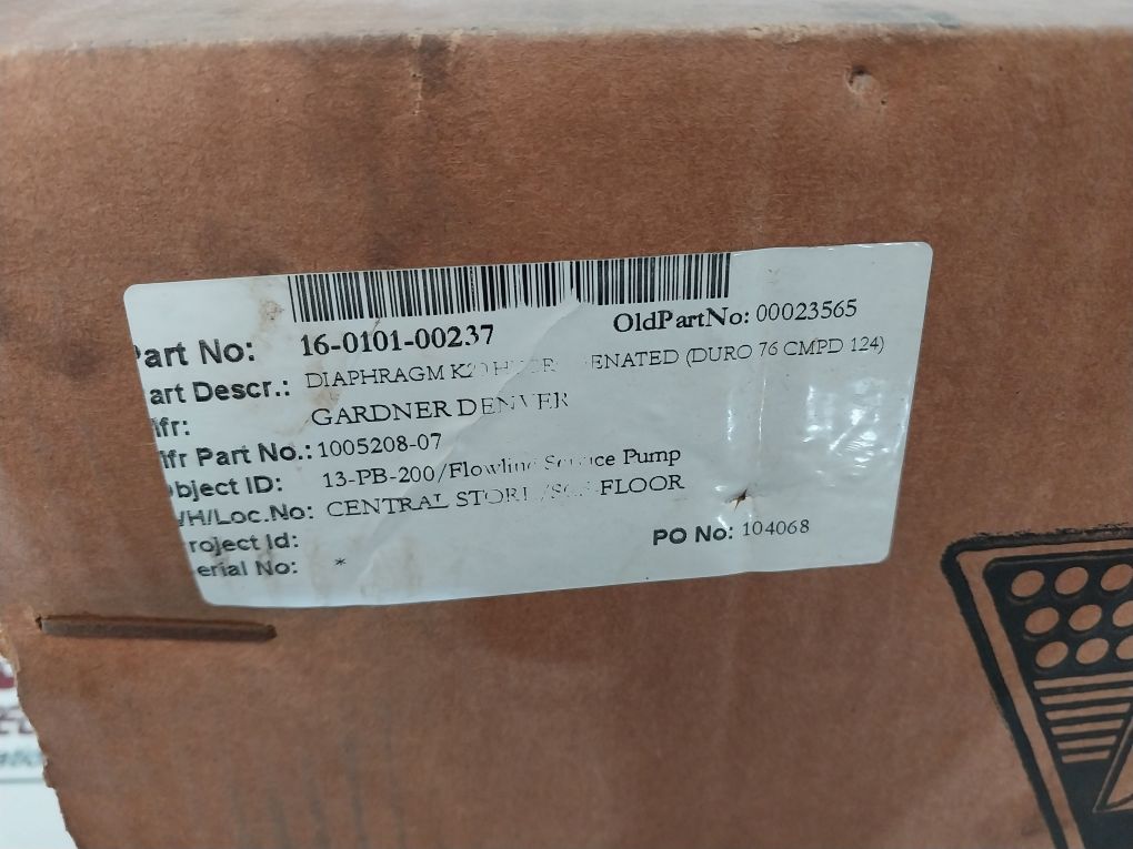 Hydril 16-0101-00237 Diaphragm K20 Hydrogenated 1005208-07