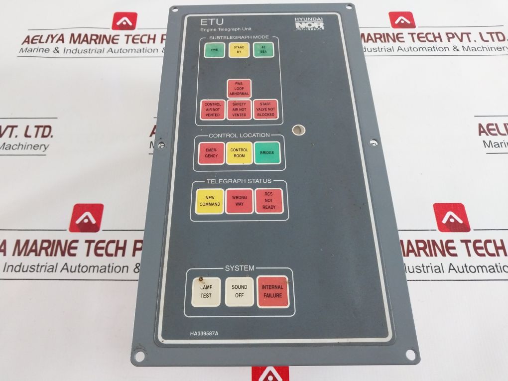 Nor Control/Kongsberg Etu 004 Engine Telegraph Unit 8200012, Ha339587A